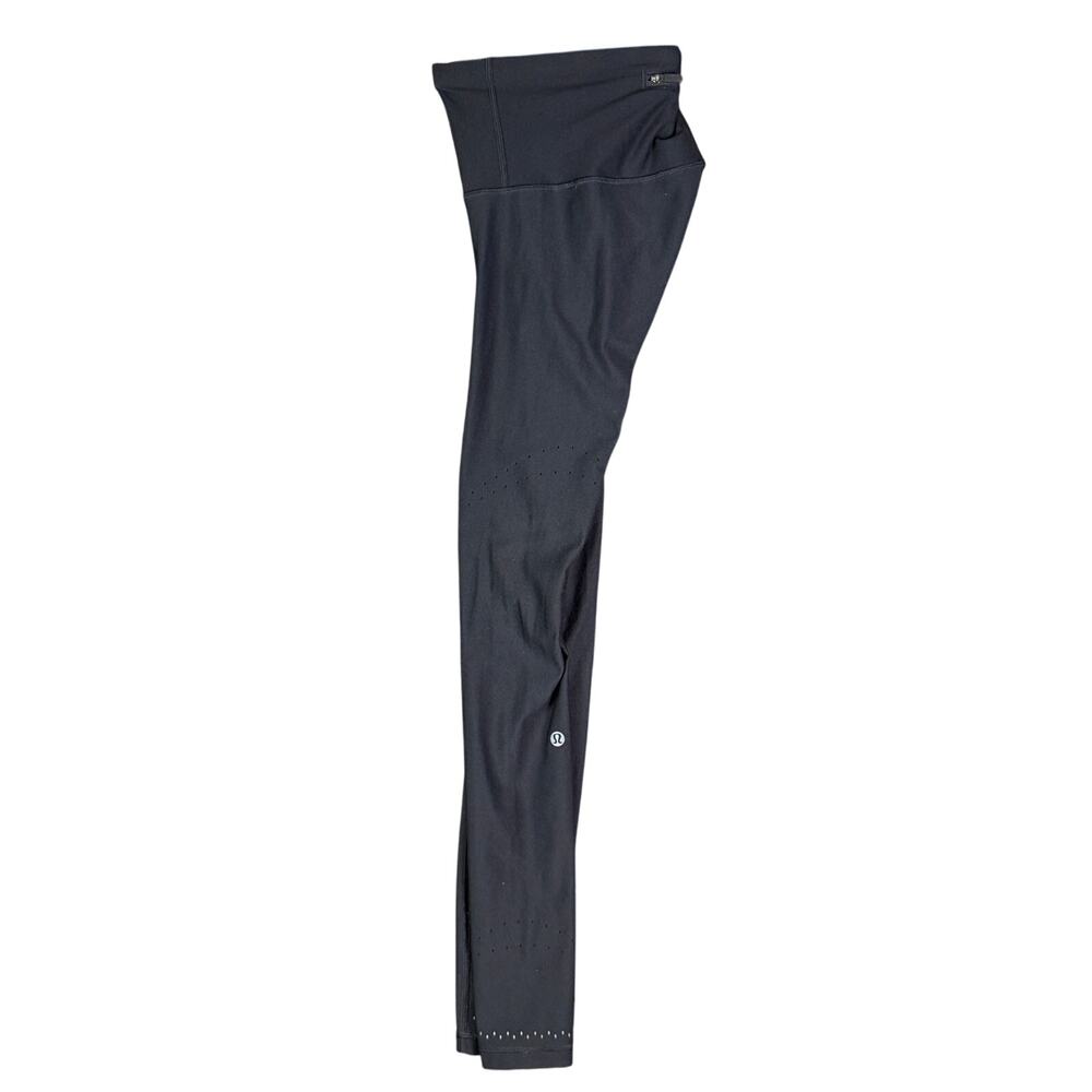 Lululemon Athletica Zoned In Tight Senseknit Leggings Vented Reflective Womens 2